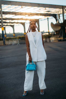 Cheery Handbags Were a Popular Outfit Addition on Day 5 of New