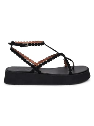 Alaïa Leather Flatform Sandals, $600 (from $1,090)