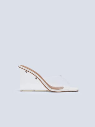 Gabrielle Union Collection Sacran Clear Wedge Mule, $45 (from $90