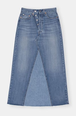 RIE LONG DENIM SKIRT – SANNA New York