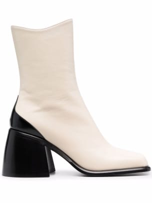 Wandler Zip-Up Heeled Leather Boots, $665