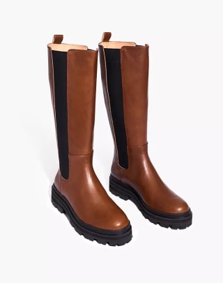 Madewell The Poppy Tall Lugsole Boot with Extended Calf, $348