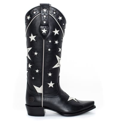 ranch road boots black stars1