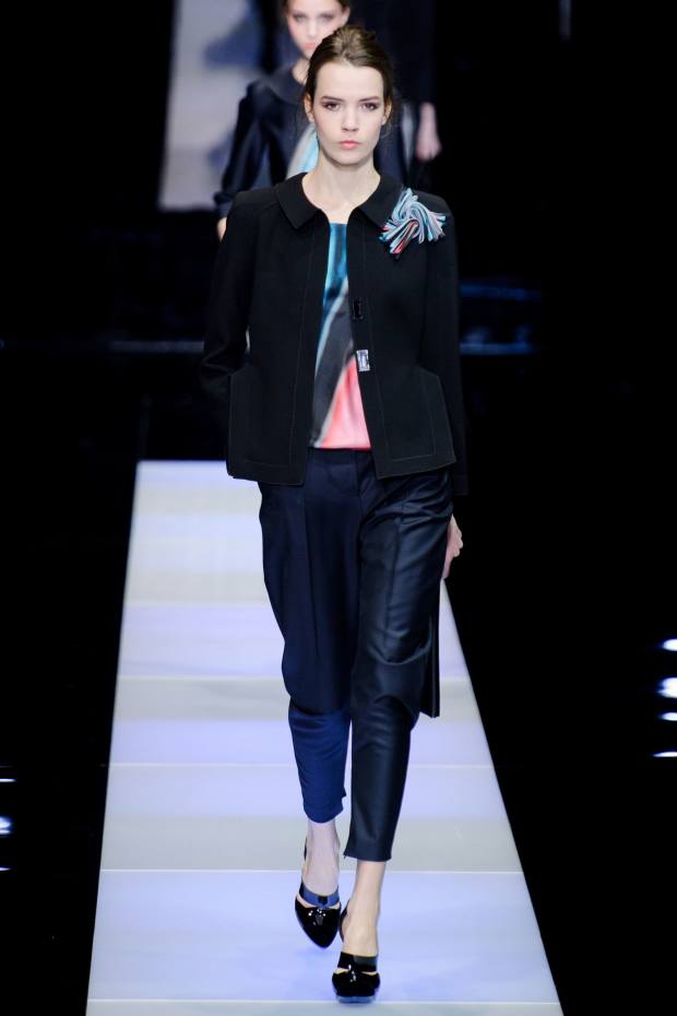 Giorgio Armani Closes Milan Fashion Week With a Clever Skirt/Pant Combo -  Fashionista