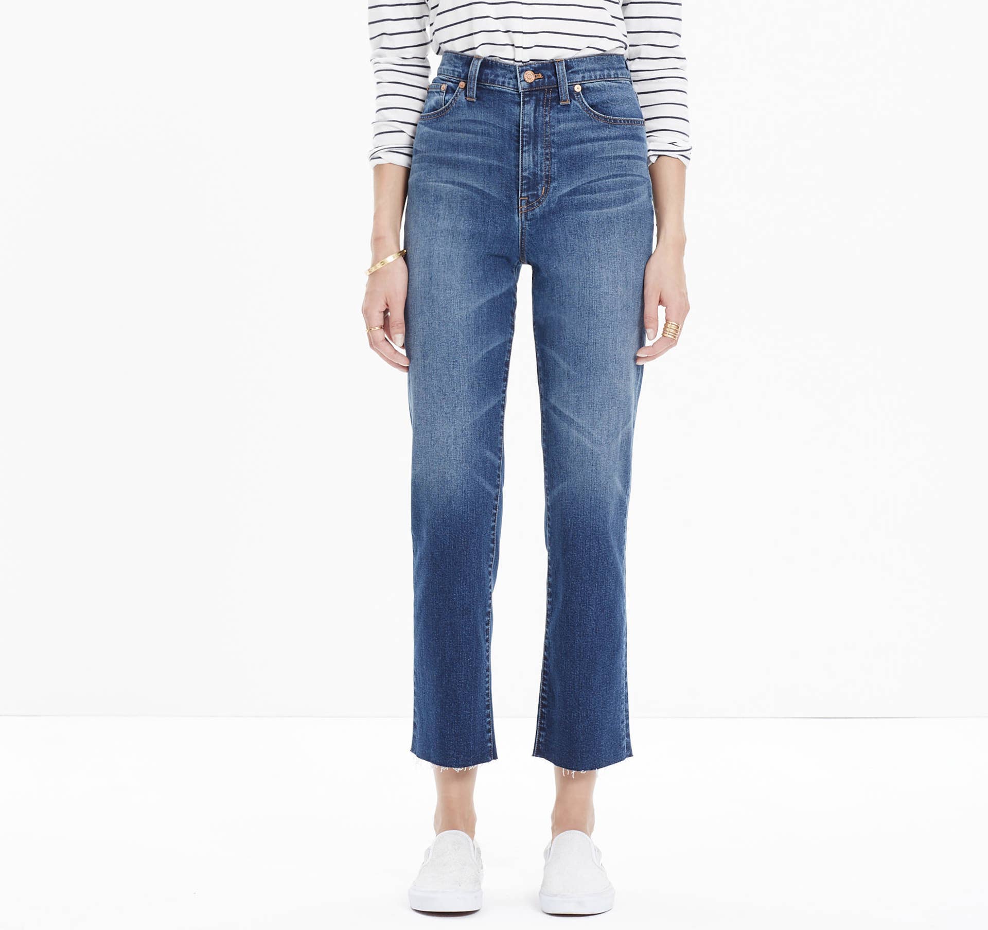 Lauren's High-Rise Cropped Flare Jeans 