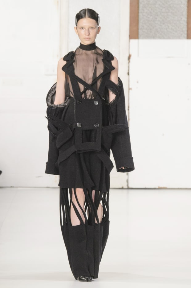 margiela face dress