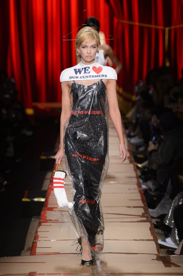 Moschino Sent Models Wearing Literal Trash Down The Runway
