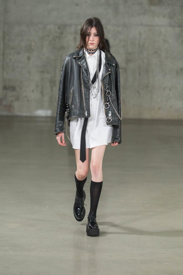 R13 Kicks Off an '80s Goth Runway Show With Stephen Sprouse-Inspired Trump  Shade - Fashionista