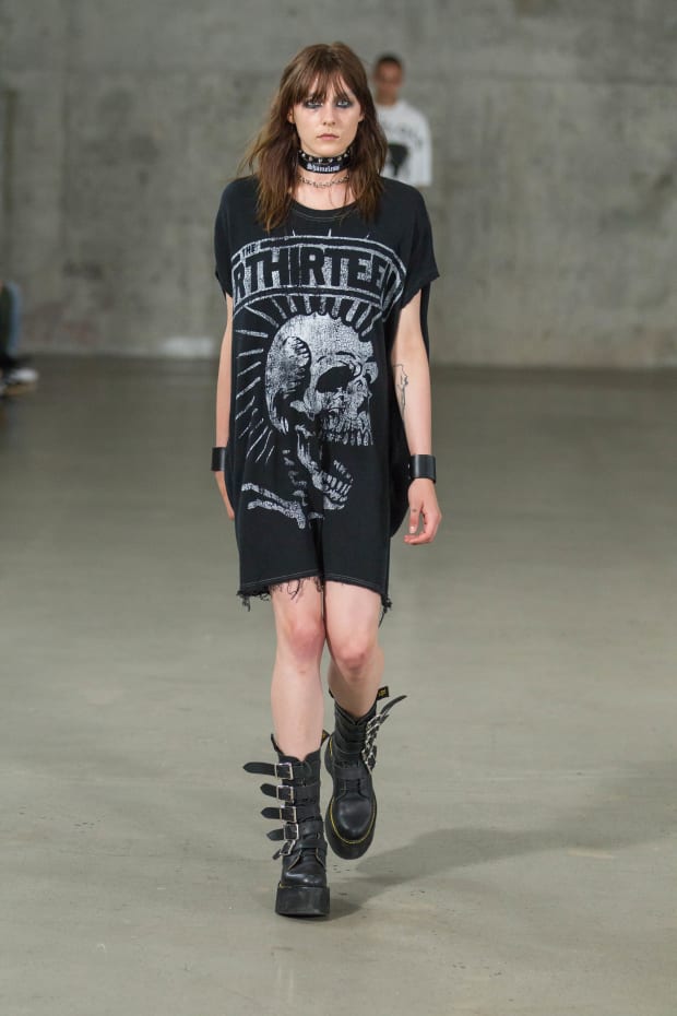 R13 Kicks Off an '80s Goth Runway Show With Stephen Sprouse-Inspired Trump  Shade - Fashionista