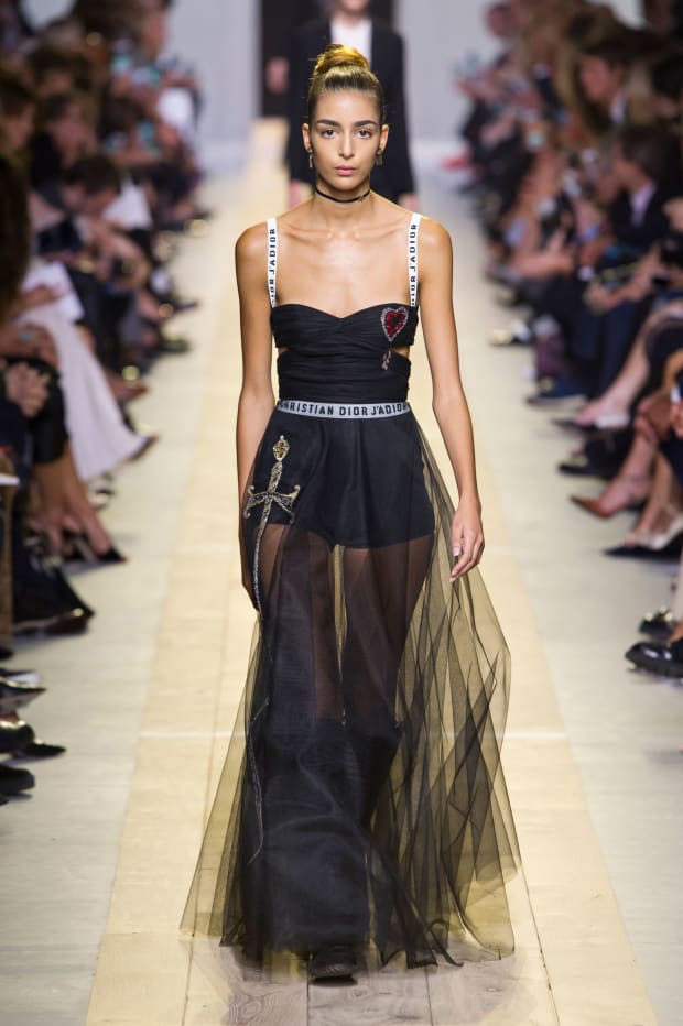 black tulle 2017 dior dress