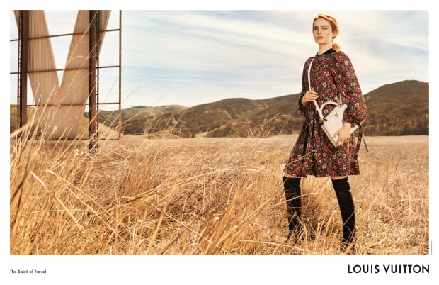 Emma Stone's First Louis Vuitton Campaign - Emma Models Prefall Collection  in California Desert Photos