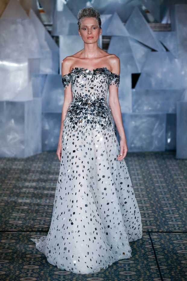 silver wedding dresses 2019