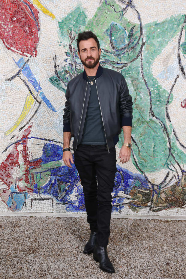 Justin Theroux in France for Louis Vuitton's Cruise Collection presentation