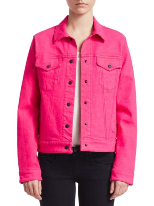 coloured jean jackets