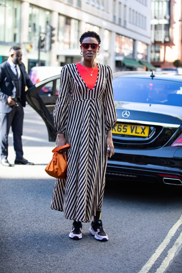 Skillful organic the snow's Showgoers Were All About Bold Stripes on Day 4 of London Fashion Week -  Fashionista