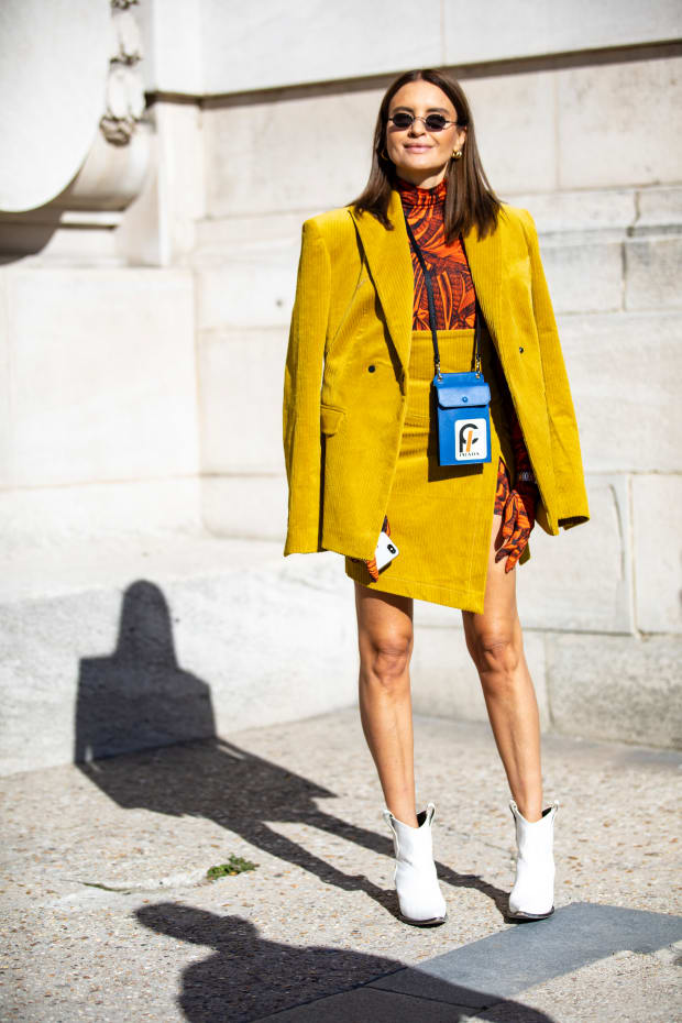 The Fashion Crowd Was All About Mustard Yellow On Day 3 Of Paris Fashion Week Fashionista