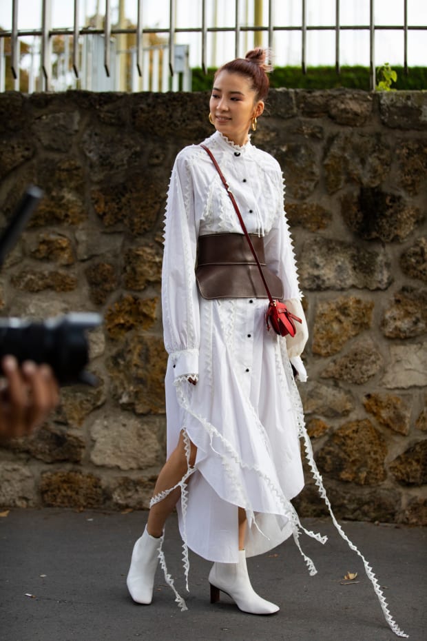 loewe wide obi belt
