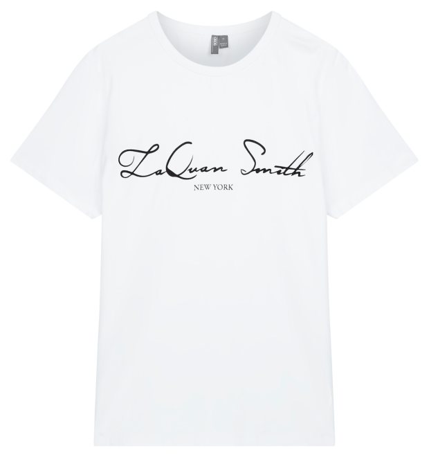 ASOS DESIGN X Laquan Smith Boxy Crop T Shirt In Camo Jacquard, $22, Asos