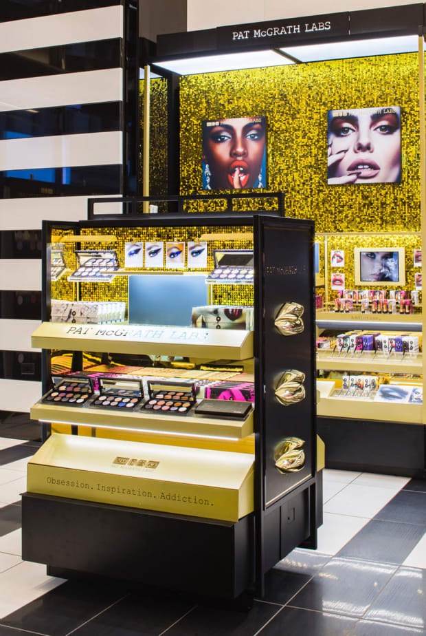 Mother Pat McGrath arrives at Sephora Champs-Elysées