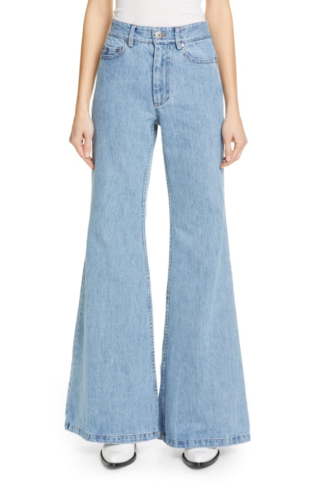 Regular Poly Lycra Ladies Bell Bottom Jeans, Waist Size: 28-38 Inch