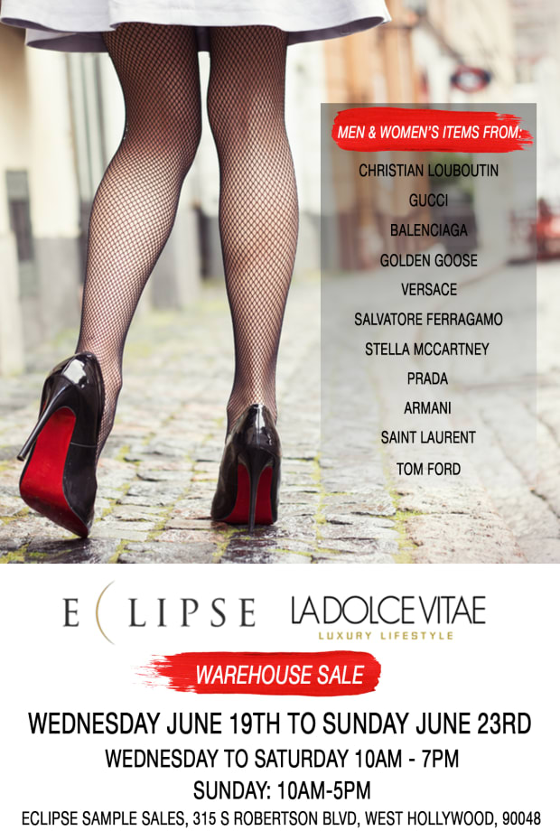 Exclusive Luxury Multi-Brand Sample Sale In Los - June 19th 23rd - Fashionista