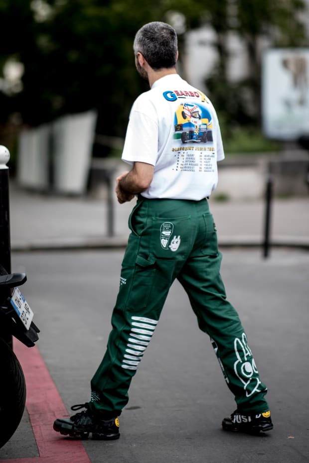 Loose, Sporty Shorts Were a Street Style Staple at Paris Fashion