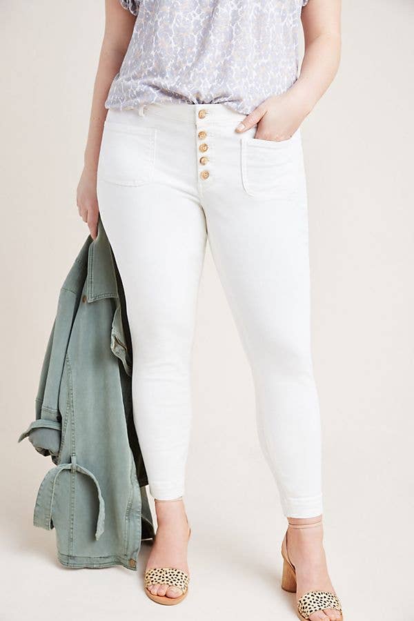 19 Pairs of High-Waisted White Jeans 