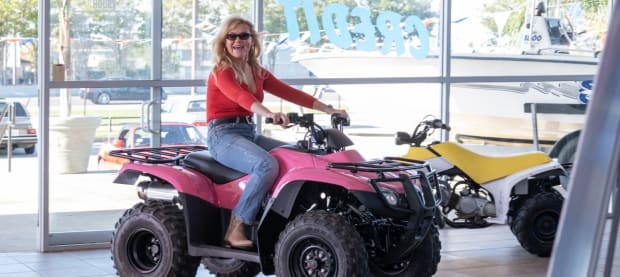 bob mackie four wheeler set