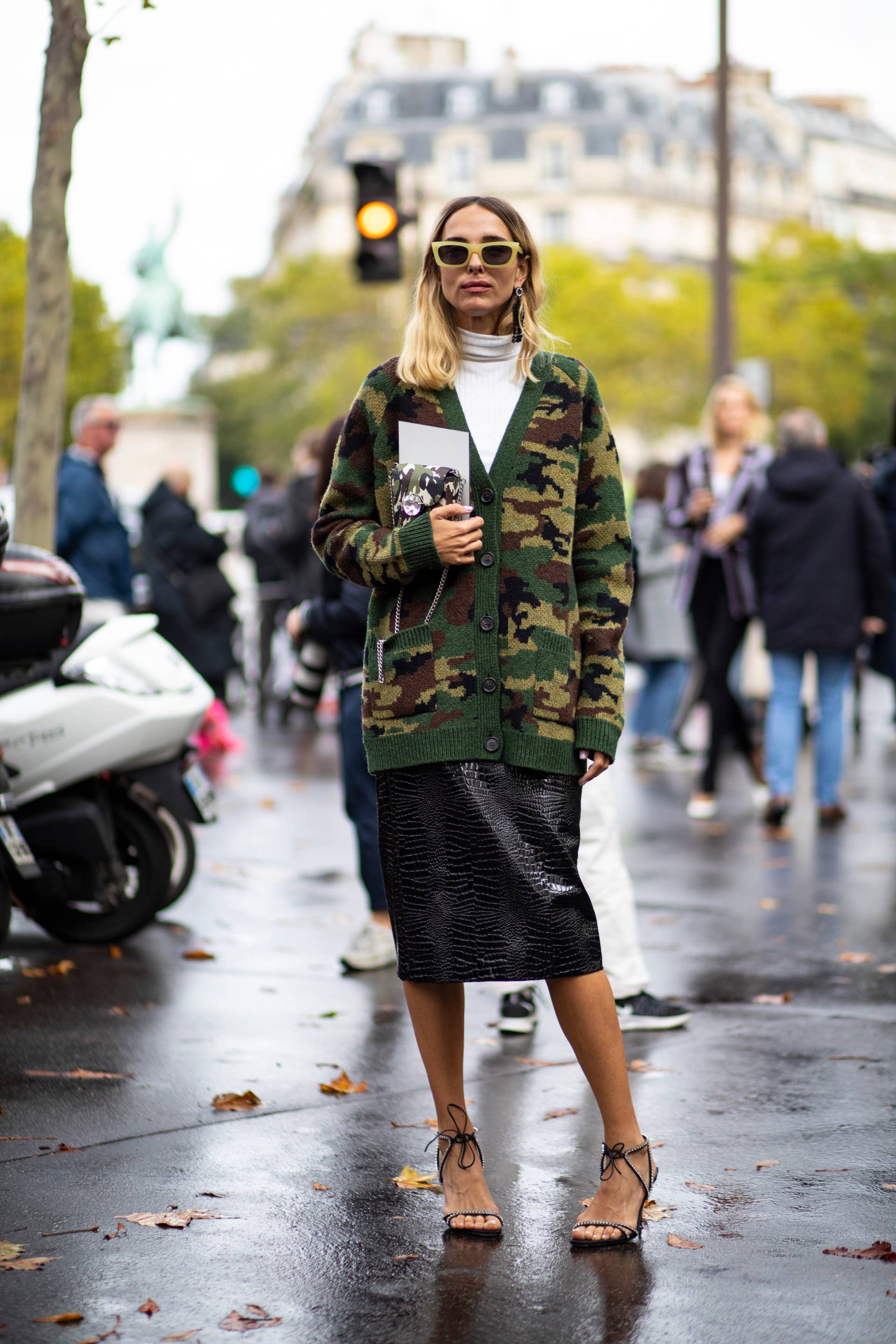 The Fashion Crowd Used Turtlenecks As a Stylish Base Layer on Day 8 of  Paris Fashion Week - Fashionista