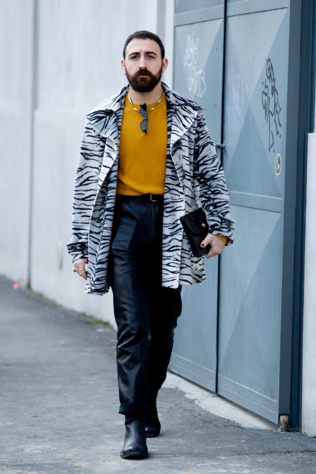 Milan, Italy – January 11, 2020: Fashionable man with Louis
