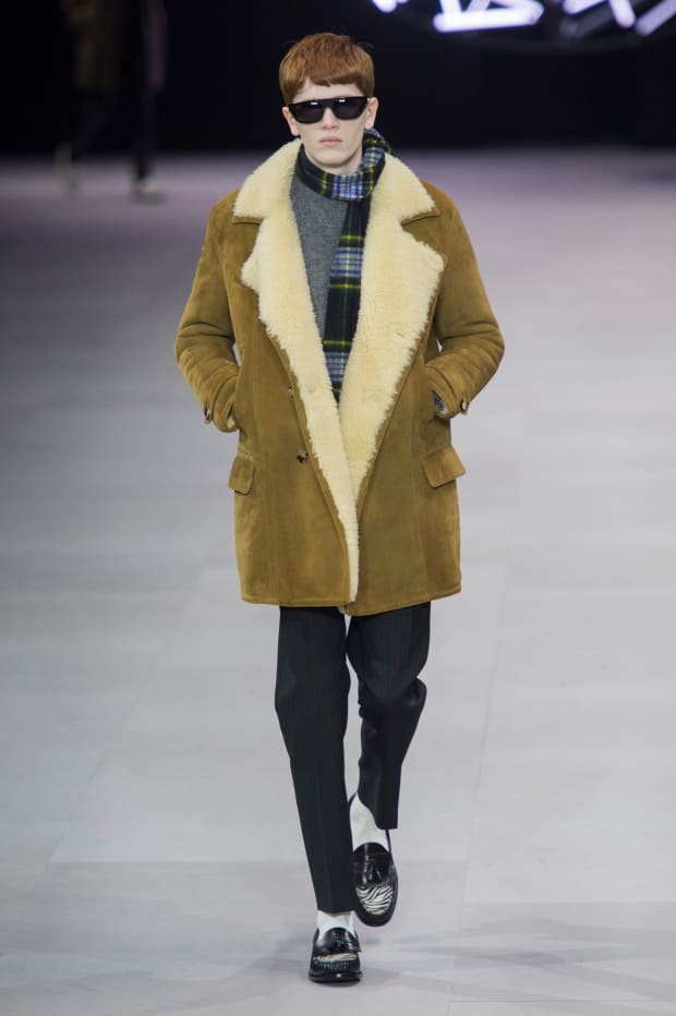 celine shearling jacket