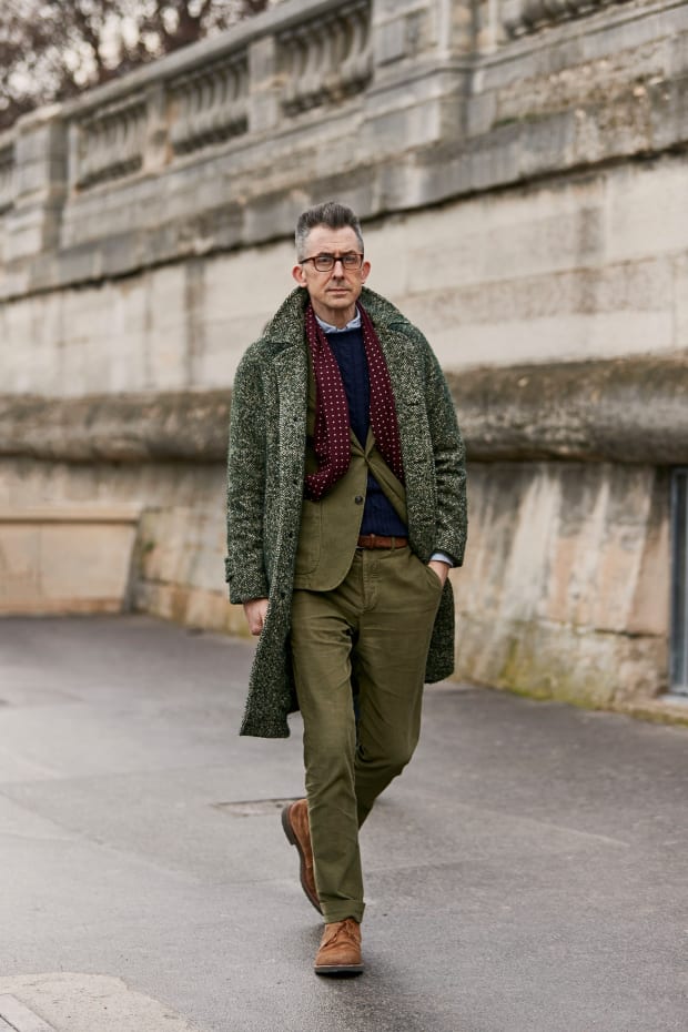 Khaki Got a Street Style Upgrade at Paris Fashion Week Men's - Fashionista