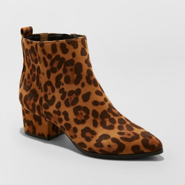 leopard print boots target