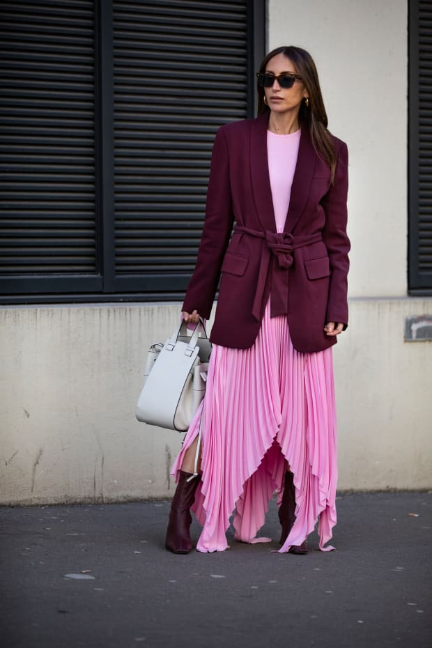 Paris, France - March 01, 2019: Street Style Outfit - Camila