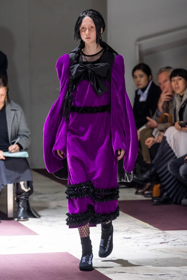 Purple Hair & Purple Winter Fashion w/ Comme des Garcons, Dr