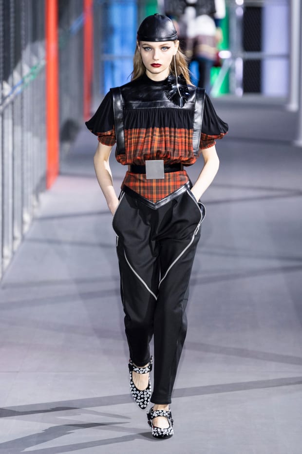 A look from the Louis Vuitton Women's Fall-Winter 2019 Fashion Show by Nicolas  Ghesquière, presented in Paris, France.