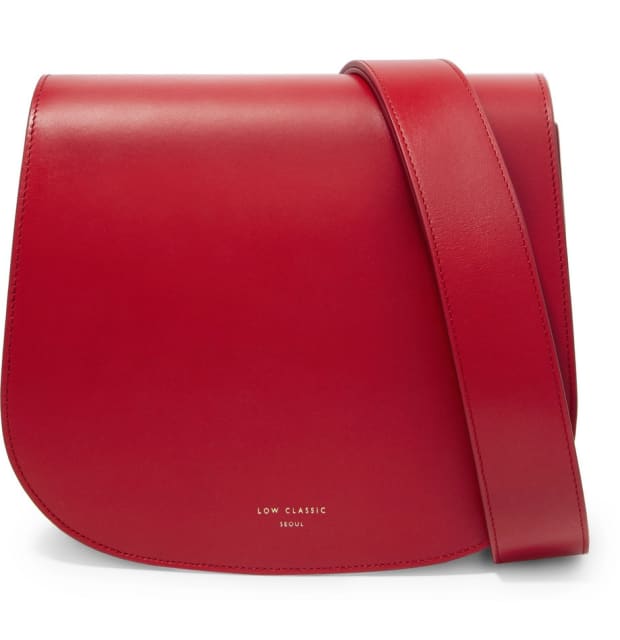 19 Red Leather Bags That Will Help, Red Leather Suitcase