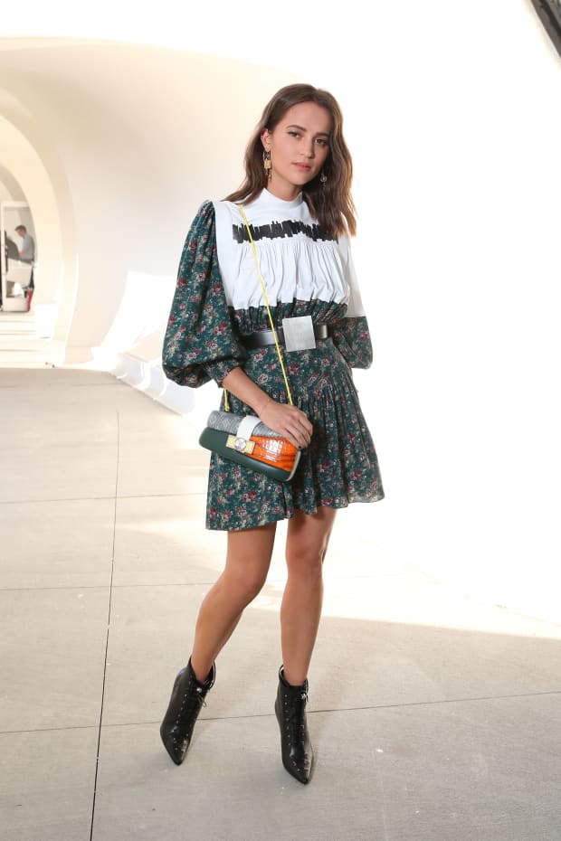Emma Chamberlain attends the Louis Vuitton Cruise 2020 Fashion Show at TWA  Terminal in JFK Airport on May 08, 2019 in New York City. Photo by Lionel  Hahn/ABACAPRESS.COM Stock Photo - Alamy