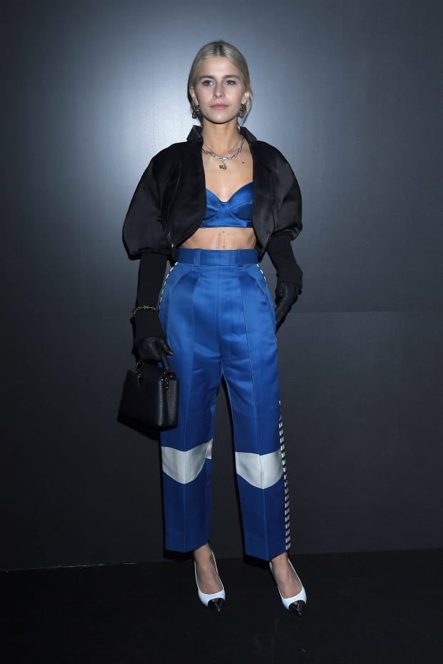 Emma Chamberlain at the Louis Vuitton Fall 2020 Show