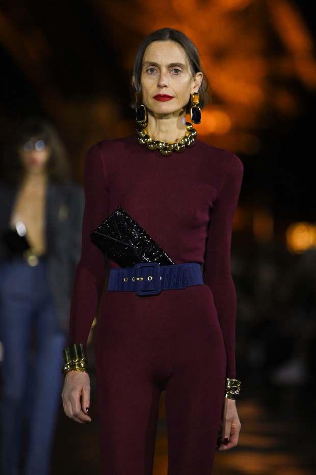Ysl 2022 Christmas Collection The Real Star Of The Saint Laurent Spring 2022 Show Is This Pretty Weird  Styling Choice - Fashionista