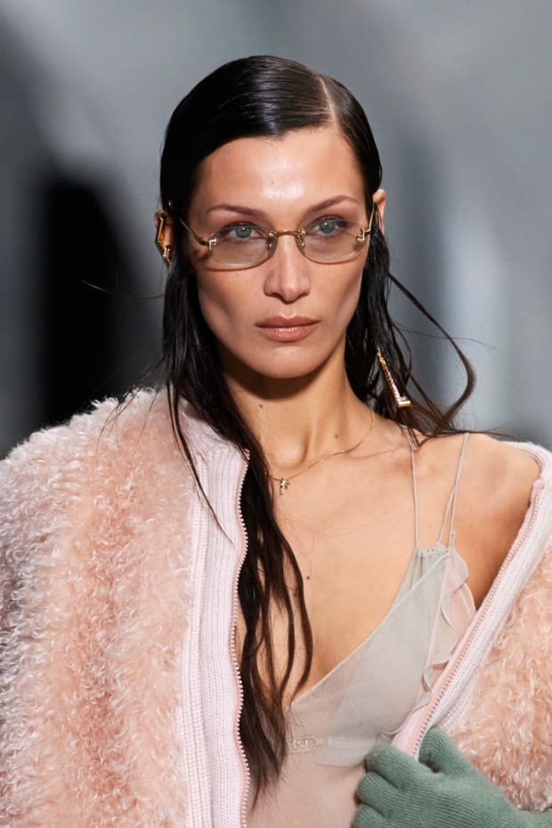 Wet Look Hair Gave Fendi's Y2K-Inspired Collection a Modern Twist