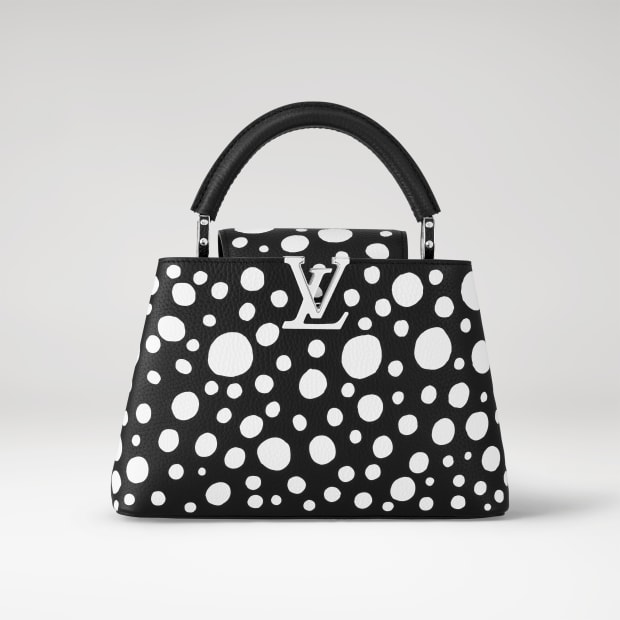 Louis Vuitton x Yayoi Kusama Capucines BB Red/White in Taurillon