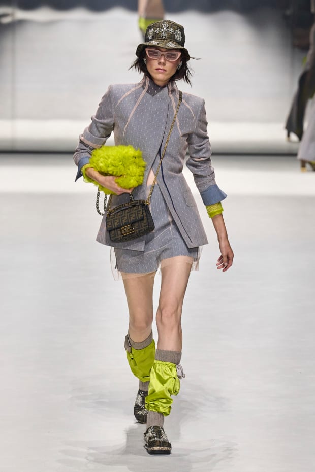 Fendi Debuts Baguette Bags on FW23 Menswear Runway