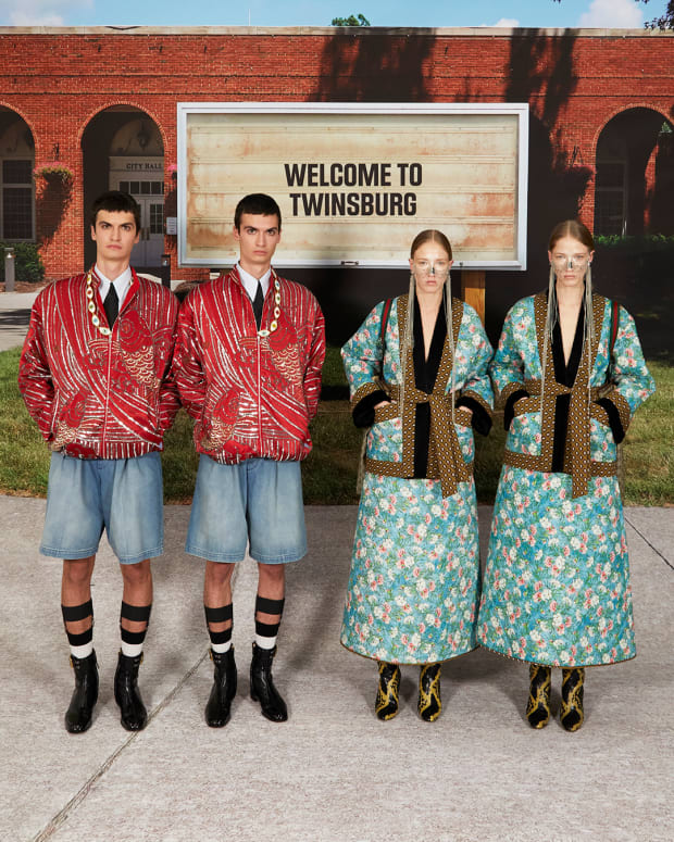 Gucci's 'Twinsburg' Show Had Gremlins, Adult Twins and Cultural  Appropriation - Fashionista