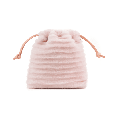 Drawstring-Pouch---Blush-Shearling---CL10035-1600---Front