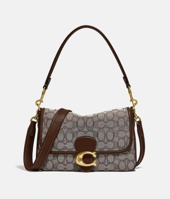 Coach Soft Tabby Shoulder Bag In Signature Jacquard, $425