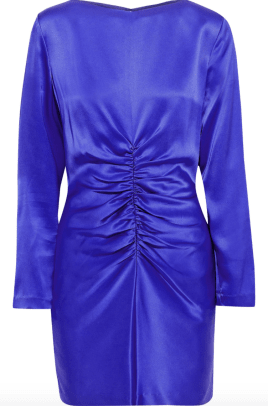 Michelle Mason Ruched silk-charmeuse mini dress The Outnet