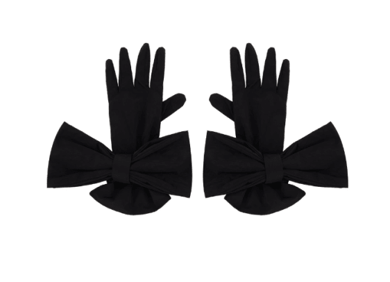 shushutong black bow gloves