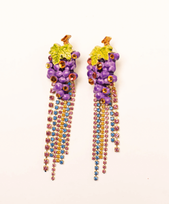 berriez grape earrings