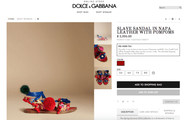 Dolce & Gabbana Makes Yet Another Cultural Misstep, Names Shoe 'Slave Sandal'  - Fashionista